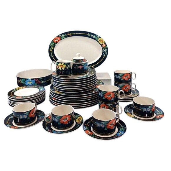 Vintage Villeroy &  Boch Luxembourg Xenia Set of 4 8" Salad Plates ( 2 a… - Picture 2 of 7